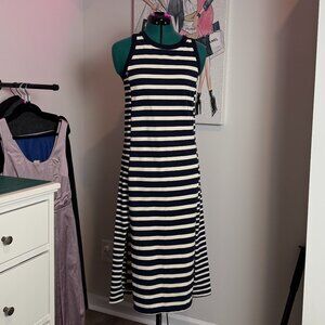Loyal Hana Nursing Dress – Striped Midi (100% Cotton) Size XS